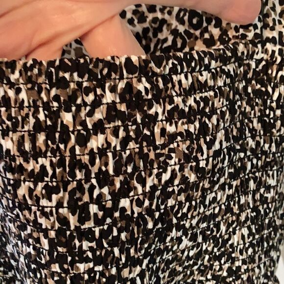 NWT Old Navy size XS leopard print spaghetti strap elastic back sundress - Picture 7 of 14